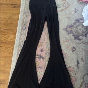 Aerie Black Flared Leggings